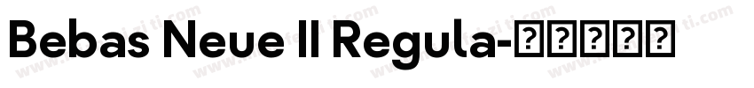 Bebas Neue II Regula字体转换